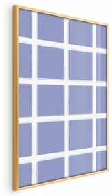 Plakat Białe linie 60x90 cm z ramą złotą bez marginesu ARTGEIST B