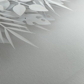 Obraz - Arkusze z plastiku (z zegarem) (90x30 cm)