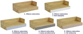 Biurko modułowe hikora + niebieski horyzont - Afilia 3X