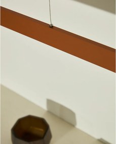 Lampa wisząca LED w kolorze terakoty z metalowym kloszem Boadella – Kave Home