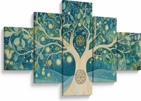 Obraz – Magiczne drzewo ze spiralami (125x70 cm)
