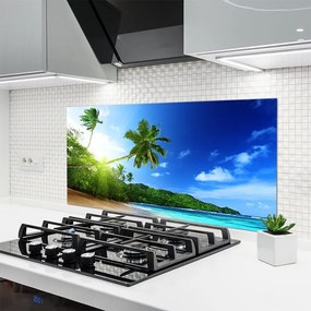 Panel Szklany Tropikalna Panorama Wybrzeża