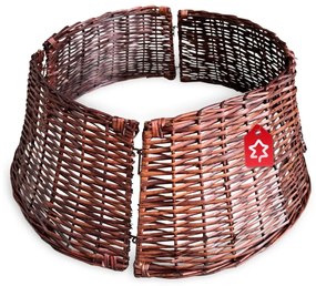 Brązowy kosz pod choinkę