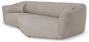 Beżowy narożnik z materiału bouclé Tokyo – Cosmopolitan Design