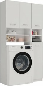 Zestaw Łazienkowy Marpol | Biały | 96x30x180cm | Słupek + Szafka