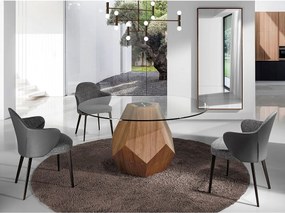 Prostokątne lustro ścienne orzech 3213 ANGEL CERDA