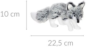 Figurka śnieżny lis, 22,5 cm