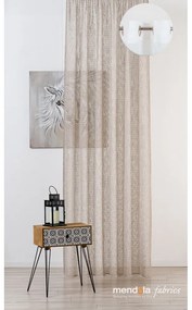 Beżowa firanka 140x260 cm Pescara – Mendola Fabrics