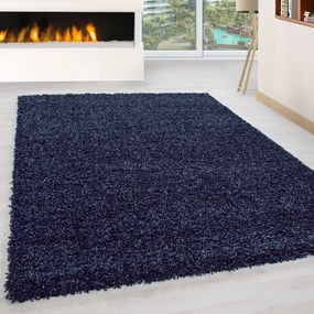 Dywan shaggy jednokolorowy granatowy 60 cm x 110 cm