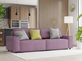 Trzyosobowa sofa rozkładana SMART fioletowa