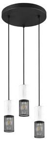 Czarno-biała lampa wisząca ø 28 cm Tosh – Trio