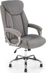 Popielaty tapicerowany fotel obrotowy Z9-K61
