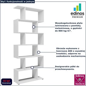 Biały ażurowy regał do salonu P3-R40