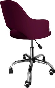 Fotel obrotowy MILANO krzesło biurowe : Kolor Stelaża - Chrom, Kolor tkaniny - VELVET - MG02, Typ siedziska - Siedzisko obrotowe 360°, Typ tkaniny - Velvet