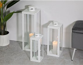 Metalowy lampion 3 szt. (wysokość 66 cm) – Mauro Ferretti