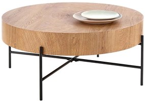 Stolik kawowy BROOKLYN 37x80 cm dąb naturalny/czarny