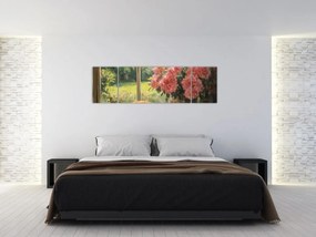 Obraz - Kot na oknie (170x50 cm)