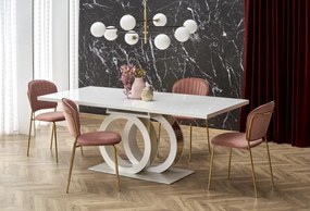 Krzesło tapicerowane K499 VELVET różowe HALMAR