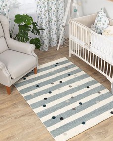 Dywan Stripes and Dots blue 160x230cm