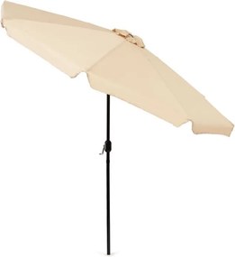 Regulowany, składany parasol ogrodowy SL-UM003B łamany, beżowy, 3 m