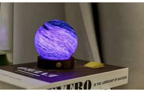 Lampa stołowa LED w ciemnym naturalnym kolorze ze szklanym kloszem (wysokość 9 cm) Stellar Ocean – Gingko