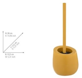 Żółta ceramiczna szczotka do WC Badi – Wenko