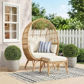 HOMCOM Zestaw 2 Kul Eukaliptusowych Ø52 cm, Odporne na UV Sztuczne Rośliny Dekoracyjne z 1086 Liśćmi do Wnętrz i Na Zewnątrz | Aosom PL