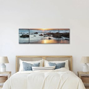Obraz - Skąpane w słońcu morze (170x50 cm)