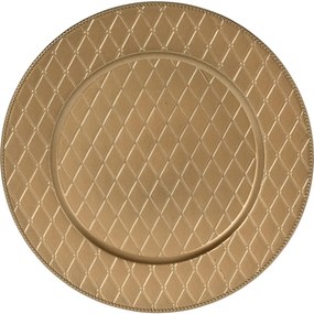 Podstawka dekoracyjna pod talerz, Ø 33 cm, złoty mat