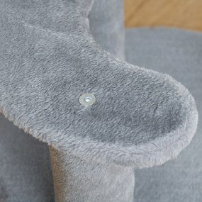 PawHut Drapak dla Kota Drzewko do Wspinaczki Legowisko Ostrzenie Pazurów Szary | Aosom PL