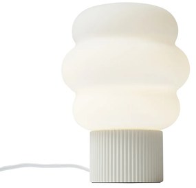 Lampa stołowa Japandi beżowa ze szkłem opalowym 18 cm - MieleJapandi Oswietlenie wewnetrzne
