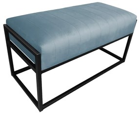 Ławka LILU BL VELVET szara ATOS