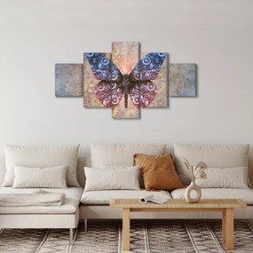 Obraz - Steampunk motyl (125x70 cm)