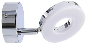 Kinkiet LED w kolorze srebra z połyskiem Thema – Candellux Lighting