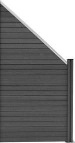 Panel ogrodzeniowy kompozytowy kątowy - szary