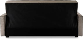 Sofa z Funkcją Spania ALUNA Rozkładana Wersalka Dwuosobowa Beżowa Nowoczesna do Salonu