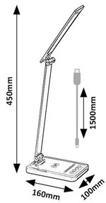 Rabalux 74213 funkcjonalna lampa stołowa LED Traze