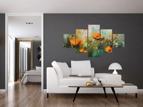 Obraz - Kwiaty (125x70 cm)