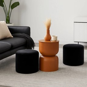 Stolik kolumna DISA, matowy, Ø 31 cm