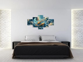 Obraz - Złote rybki (125x70 cm)