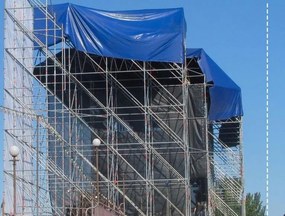 JAGO Plandeka 650 g/m², aluminiowe oczka, niebieska, 4 x 7 m