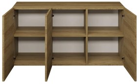 Komoda GABI 160cm dąb hikora wisząca KOCOT MEBLE