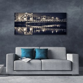 Obraz na płótnie Konstrukcja Stalowego Mostu