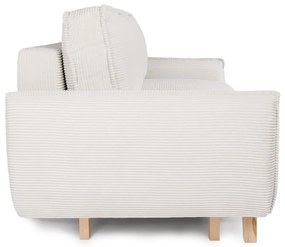 Beżowa sztruksowa rozkładana sofa 218 cm Tori – Bonami Selection