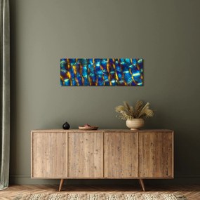 Obraz - Ściana komórkowa (z zegarem) (90x30 cm)