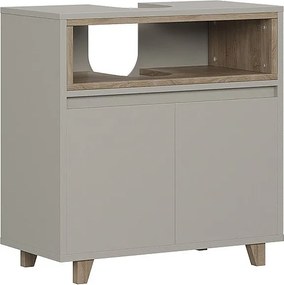 Szafka pod umywalkę szary 60x30x61 elnor