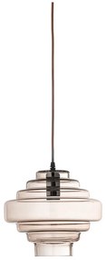 Brązowa lampa wisząca ze szklanym kloszem ø 27 cm Ilua – Bloomingville