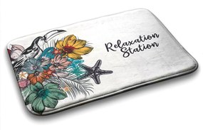 Dywanik pod prysznic Dywanik pod prysznic Ptaki Kwiaty