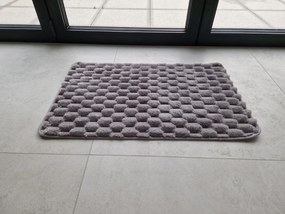 Dywanik antypoślizgowy Szary 50x80 cm Dekoracyjny gumowy spód uniwersalny