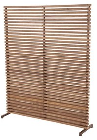Drewniano-metalowy parawan balkonowy w naturalnym kolorze 153x185 cm − Hartman